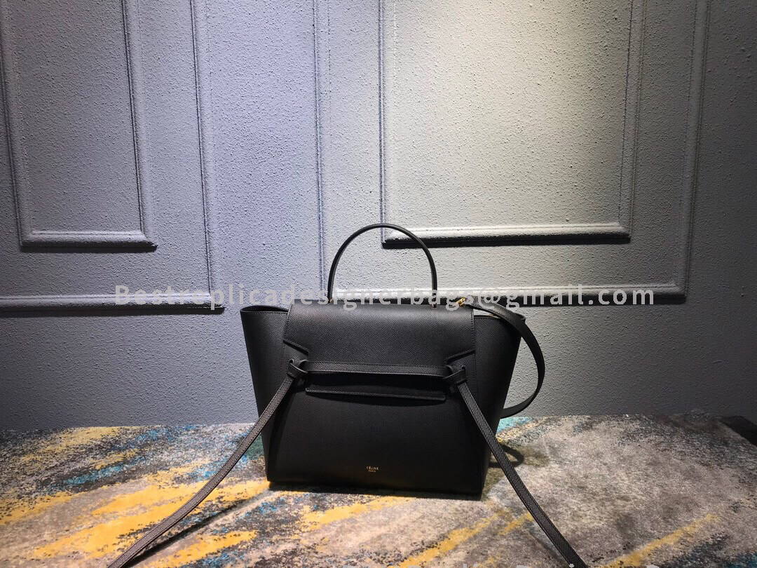 Celine Mini Belt Bag In Black Epsom Calfskin